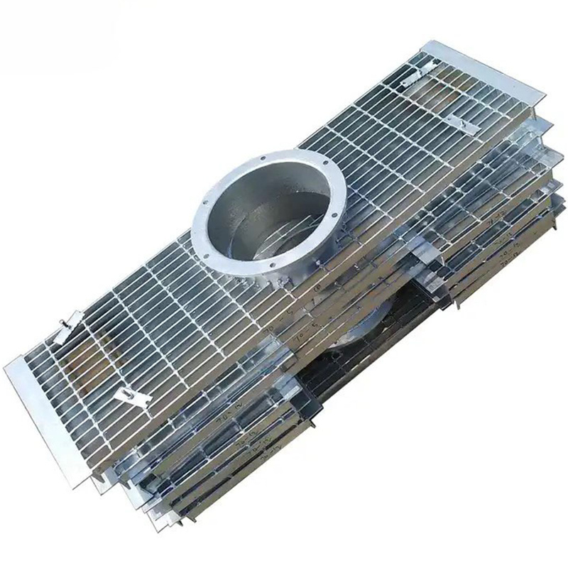 Outdoor steel grating hot sale mild ss400 storm drain cover press locked steel bar grating mesh supplier in malaysia