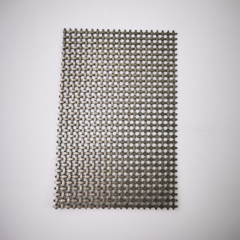 High Quality Sus304 Decorative Metal Screen Antique Copper Grille Grilles for Architectural Design Woven Corrugated Wire Mesh