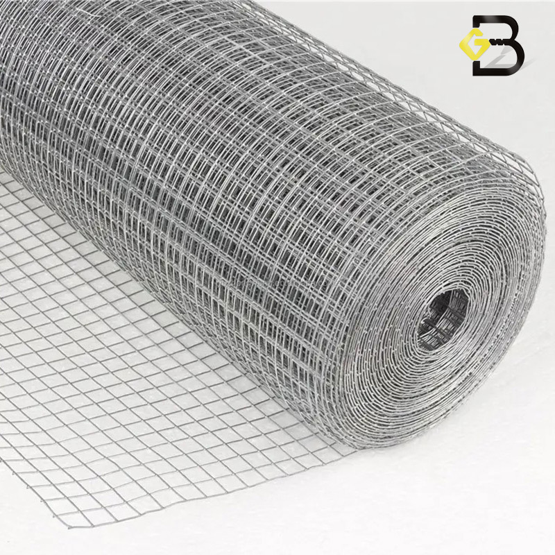 Welded Iron Wire Mesh 1''x 1'' 1''x1/2'' After Rabbit Fencing Aviary Fence Welded Wire Mesh Fence Roll For Bird Cage