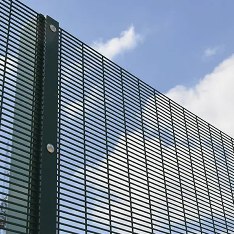 Powder Coated High Security Anti Climb Mesh 358 High Security Clearview Fence See Through Fencing