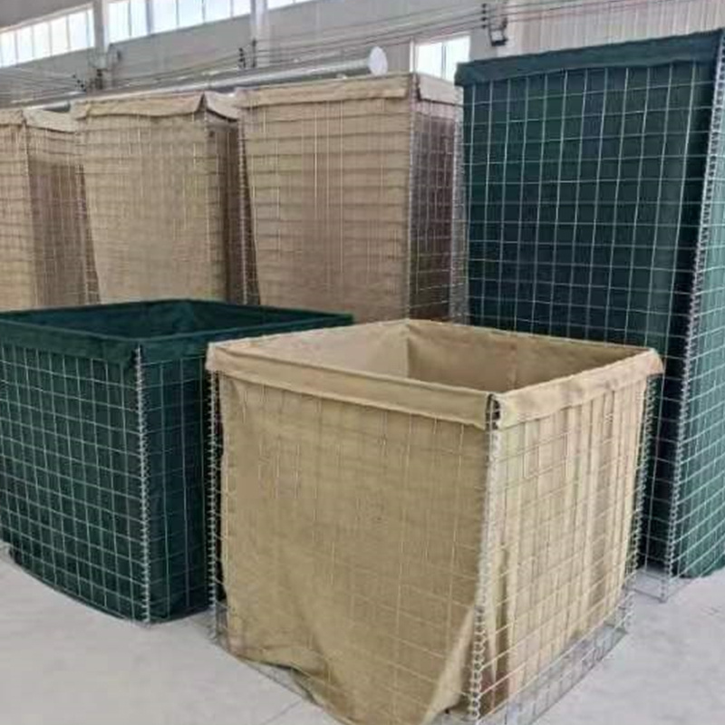 2023 Hot Sale Heavy duty Durable Welded Gabion Defensive Barrier Bastion Sand Wall Fence wire mesh Cage