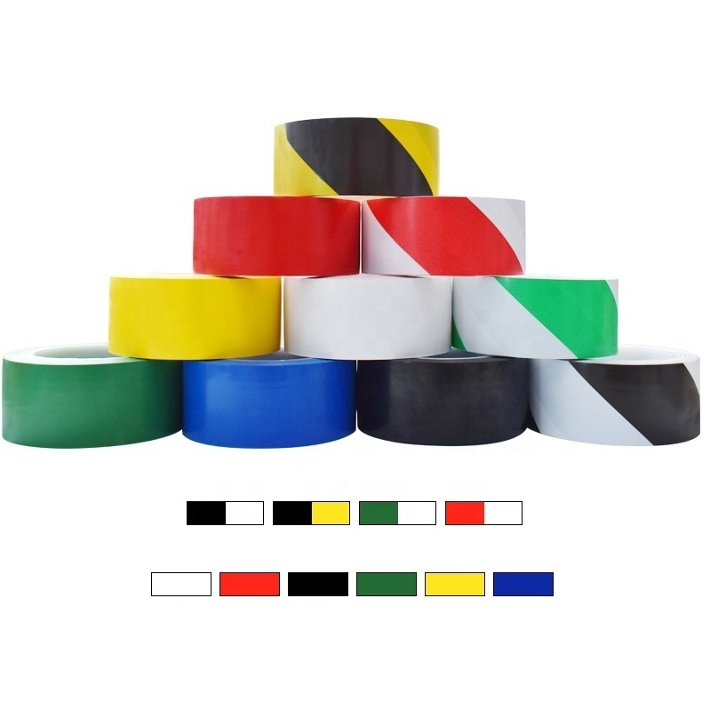 High Performance Warning Tape Red White Price Cheap PVC Floor Marking Tape