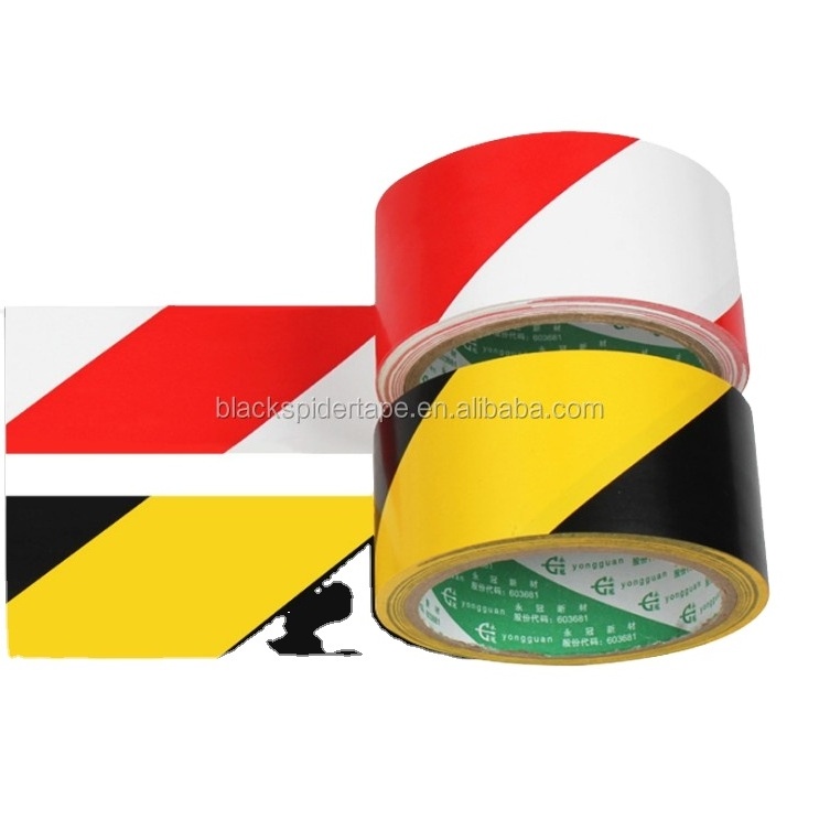 High Performance Warning Tape Red White Price Cheap PVC Floor Marking Tape