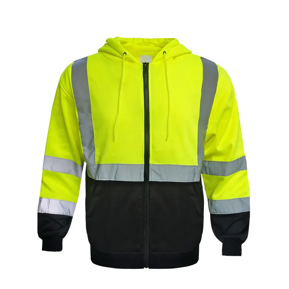 Windproof Hi Visibility Pullover Fashion Fleece Jacket Fleece Hoodie For Men Pullover Winter Hoodie