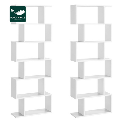 Bookcase Standing Shelf with 6 Levels Living Room Furniture Display Shelf Free Standing Cabinet Decorative Book Shelf