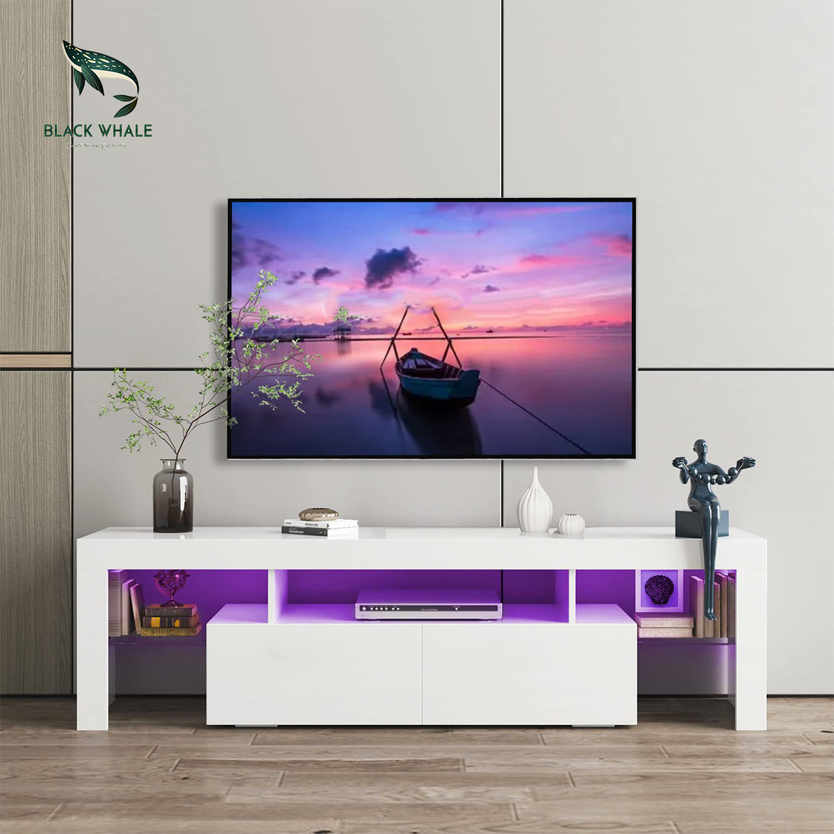 Display Wall 2022 Living Room Furniture Para Entertainment Center Led Unit Wooden Console Modern Meuble TV Table Cabinet Stands