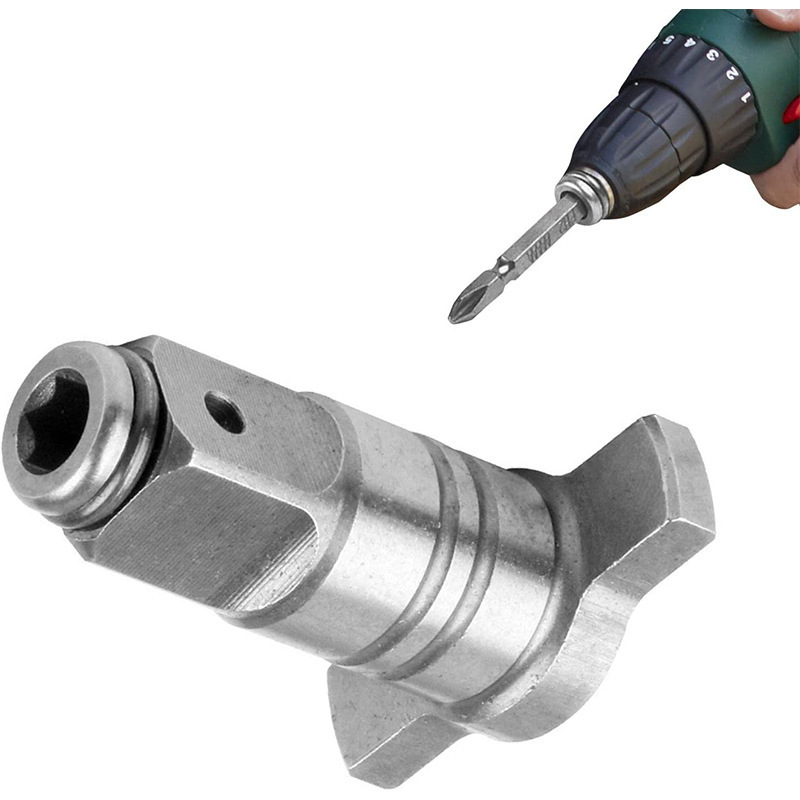 Electric wrench telescopic hexagonal conversion head drill chuck dual-purpose square shaft T-shaped shaft 1/4 conversion head