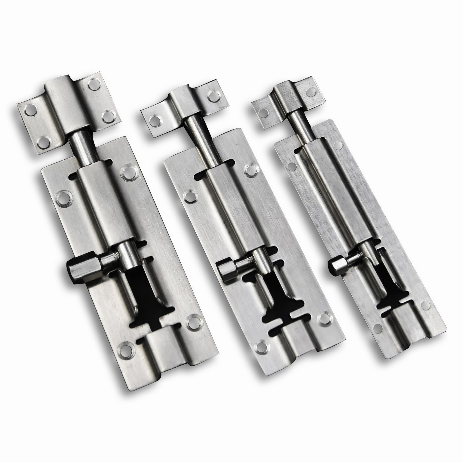 Stainless Steel Sliding Barrel Door Flush Bolt Lock latch 2/3/4/5/6/8 inch door latch sliding bolt