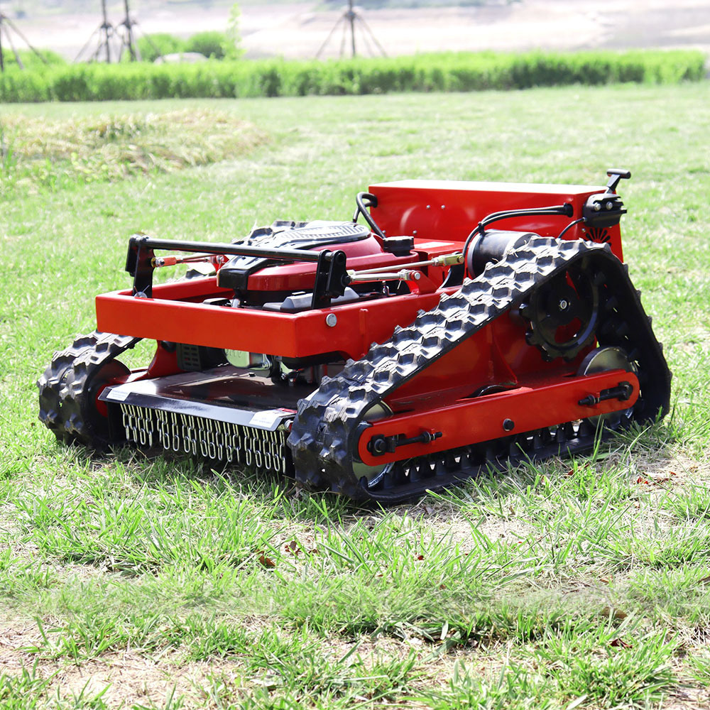 Mowers RC Slope Lawn Mower Tracked All Terrain Remote Control Robot Weed Mowing Machine