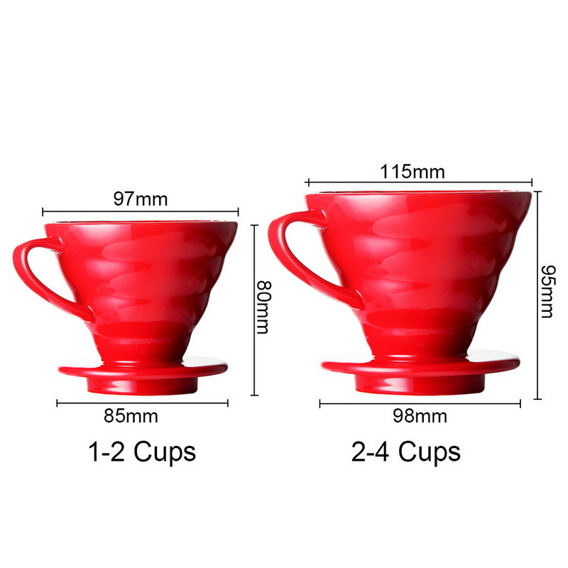 Ceramic Coffee Dripper with Separate Stand for V60 Drip Filter Cup & Mugs Set Tea & Milk Coffee Maker Machine for Engine V60