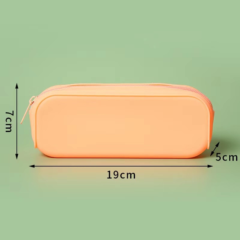 Soft Silicone simple style Pencil Case Wholesale for School Students