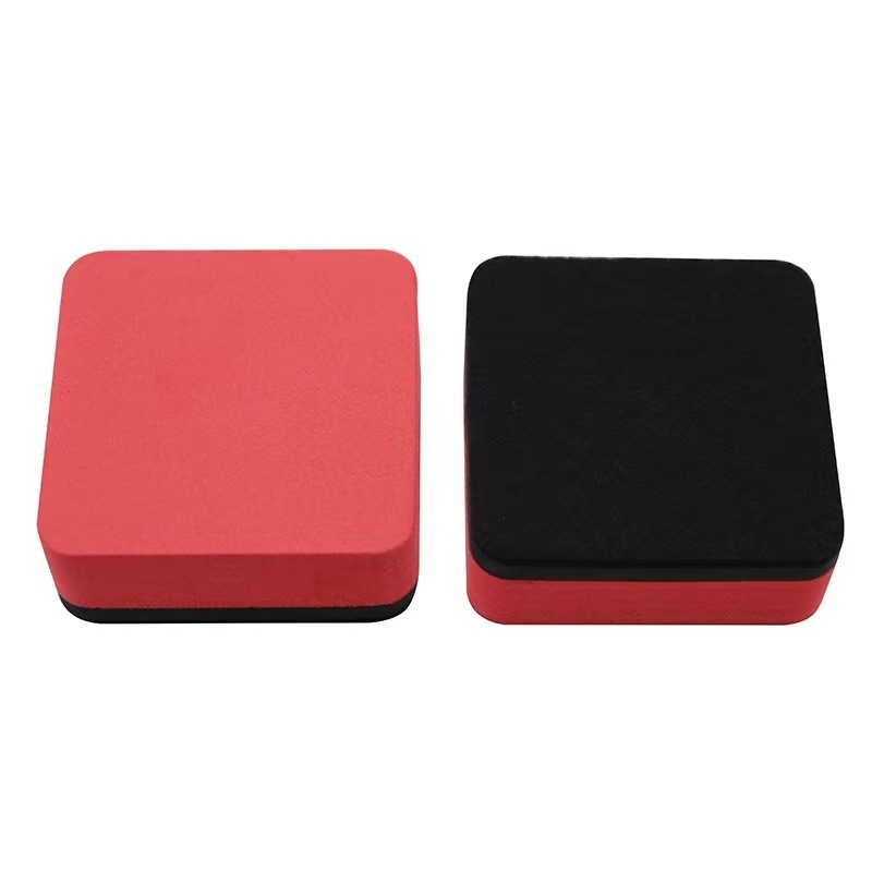 square small size customized Logo dry erase EVA magnetic felt whiteboard eraser