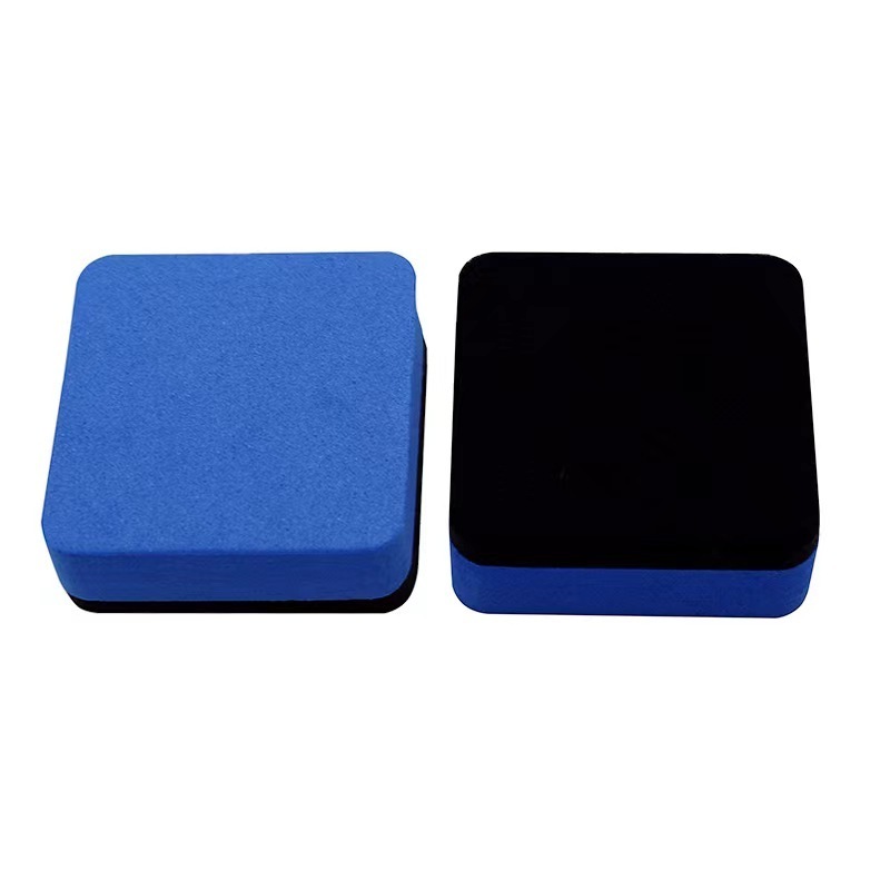 square small size customized Logo dry erase EVA magnetic felt whiteboard eraser