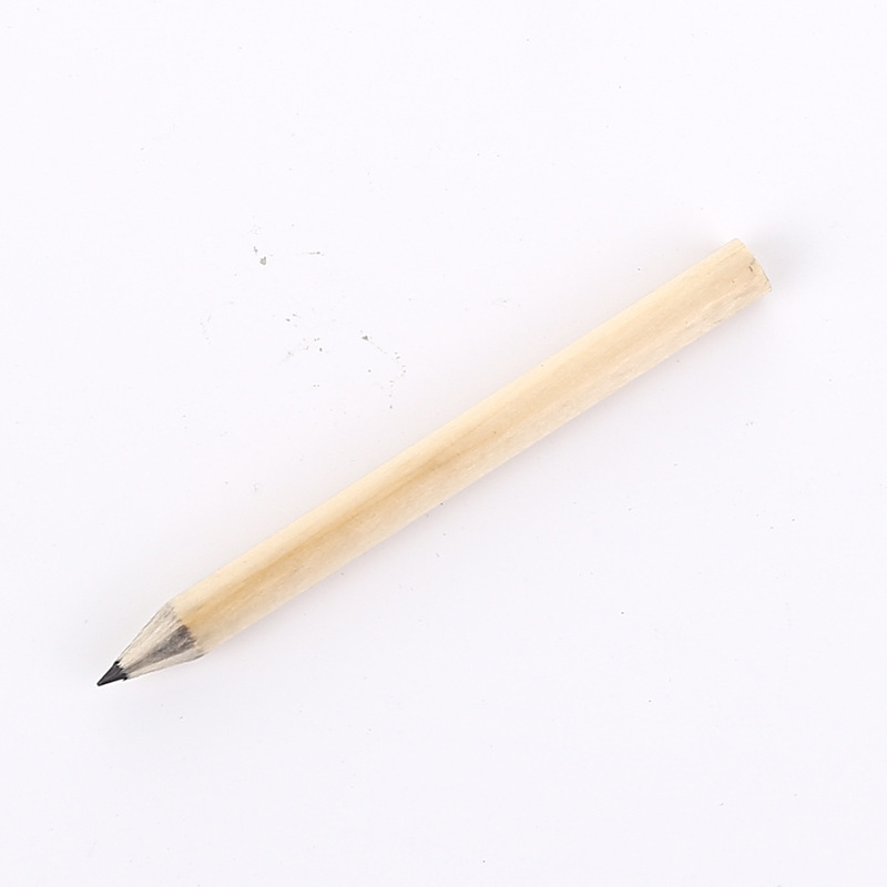 Stock hb nature wooden golf pencils sharpened 88mm short pencil for meeting