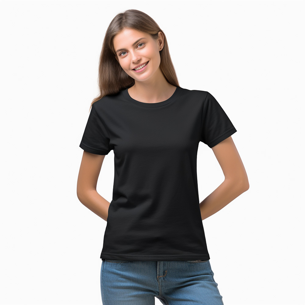 Blanks Oversized T-Shirts for Summer Wholesale Cheap Plain T Shirt Custom Logo100% Cotton 180g Blank  Women T- Shirts