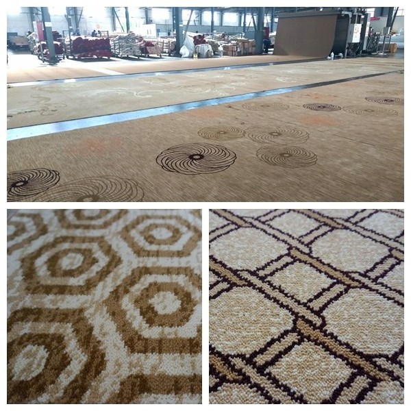 Latest cheap casino patterned axminster carpet