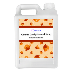 High Quality Caramel Candy Syrup for boba tea drinks and toppings