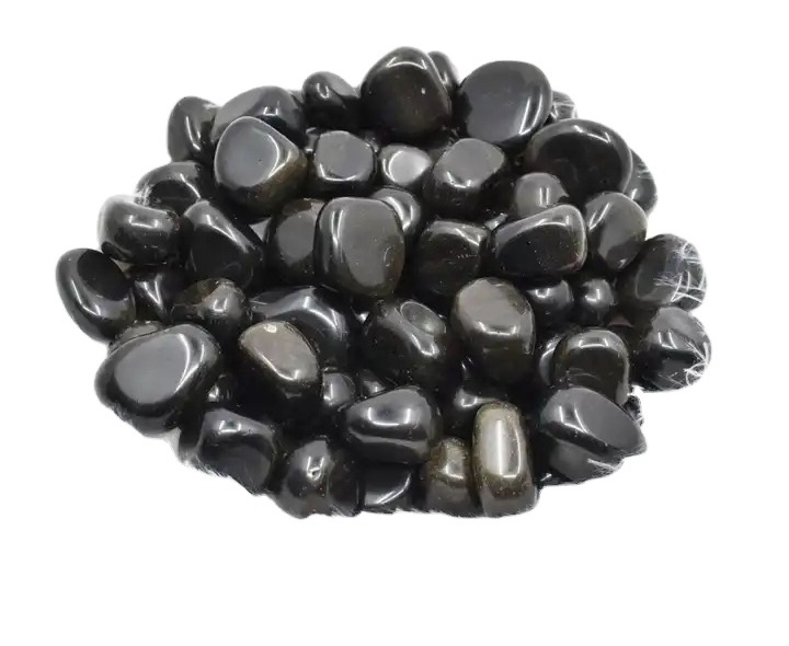 Polished Black shining Obsidian Tumbled gemstone crystal Ethically Sourced Eco-friendly Packaging Crystal Tumbled stone Healing