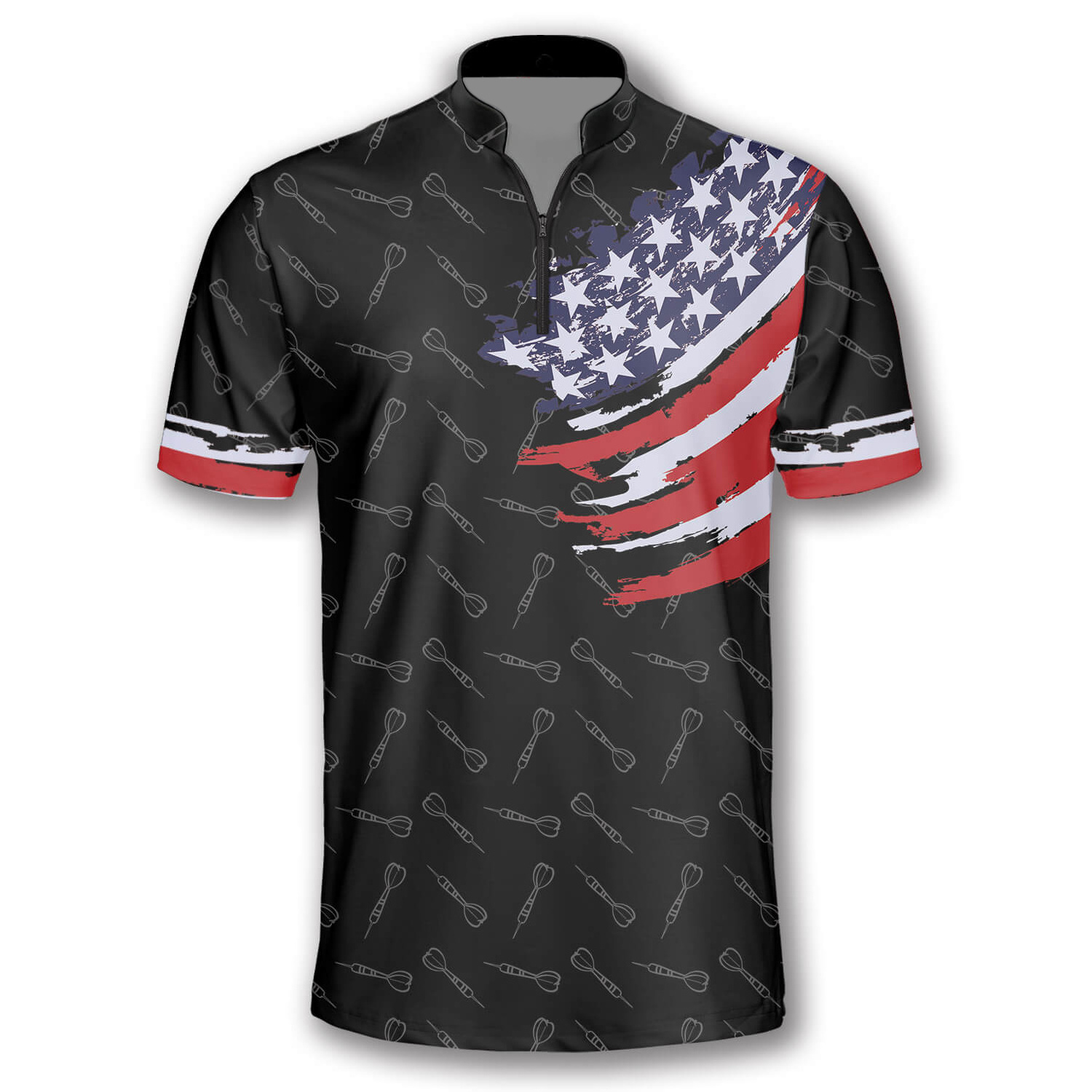 Wholesale Custom Quick Dry Sublimation Darts Club Polo T shirt Design Your Own Fashion Darts Shirt