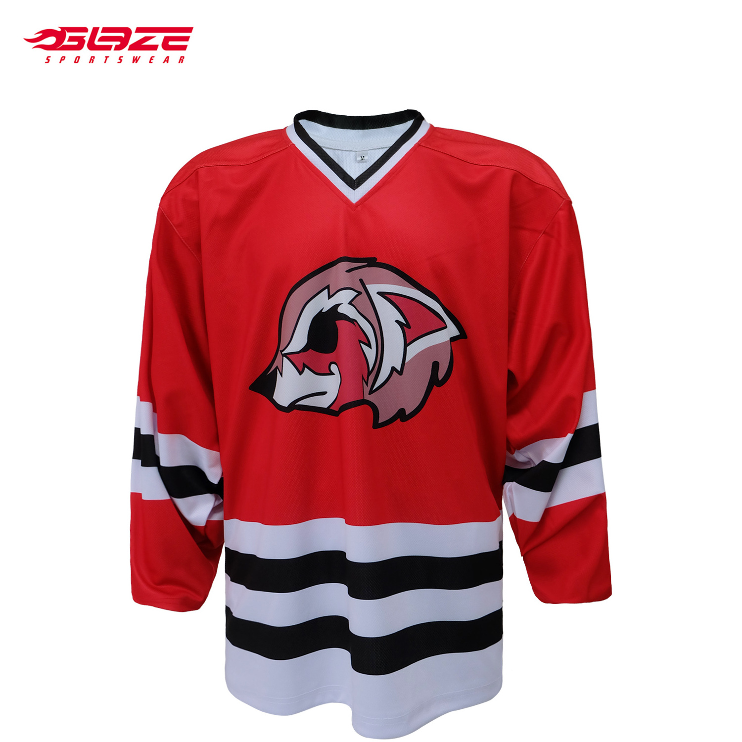 Cheap custom professional european kids neon green fashion hockey jerseys