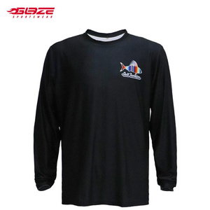 Custom Sublimated Blank Long Sleeve Uv Protection Fishing Jersey Design Your Own Tournament Fishing Jersey