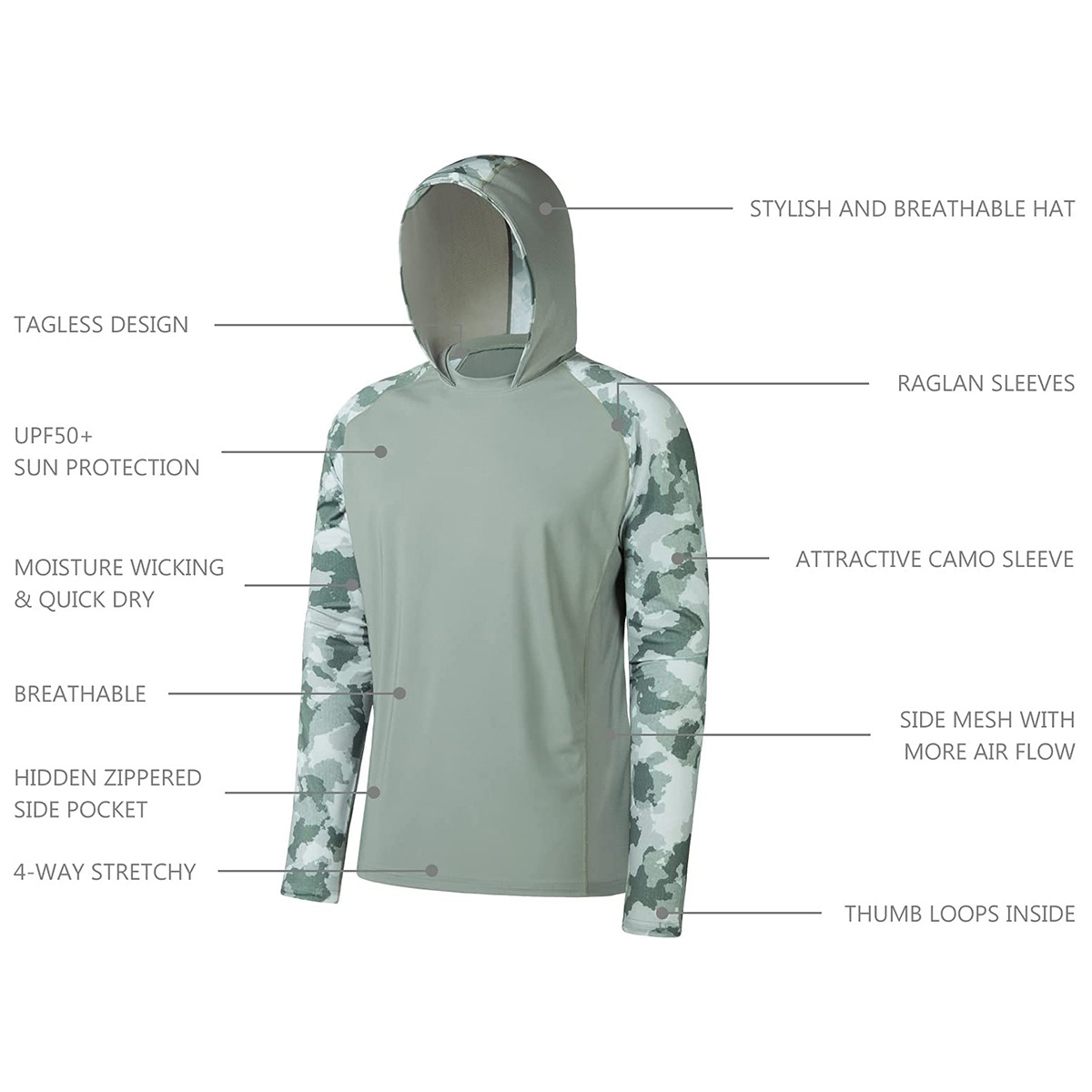 Design your own fishing wear winter windproof custom uv protection men fishing jersey long sleeve hooded fishing shirt