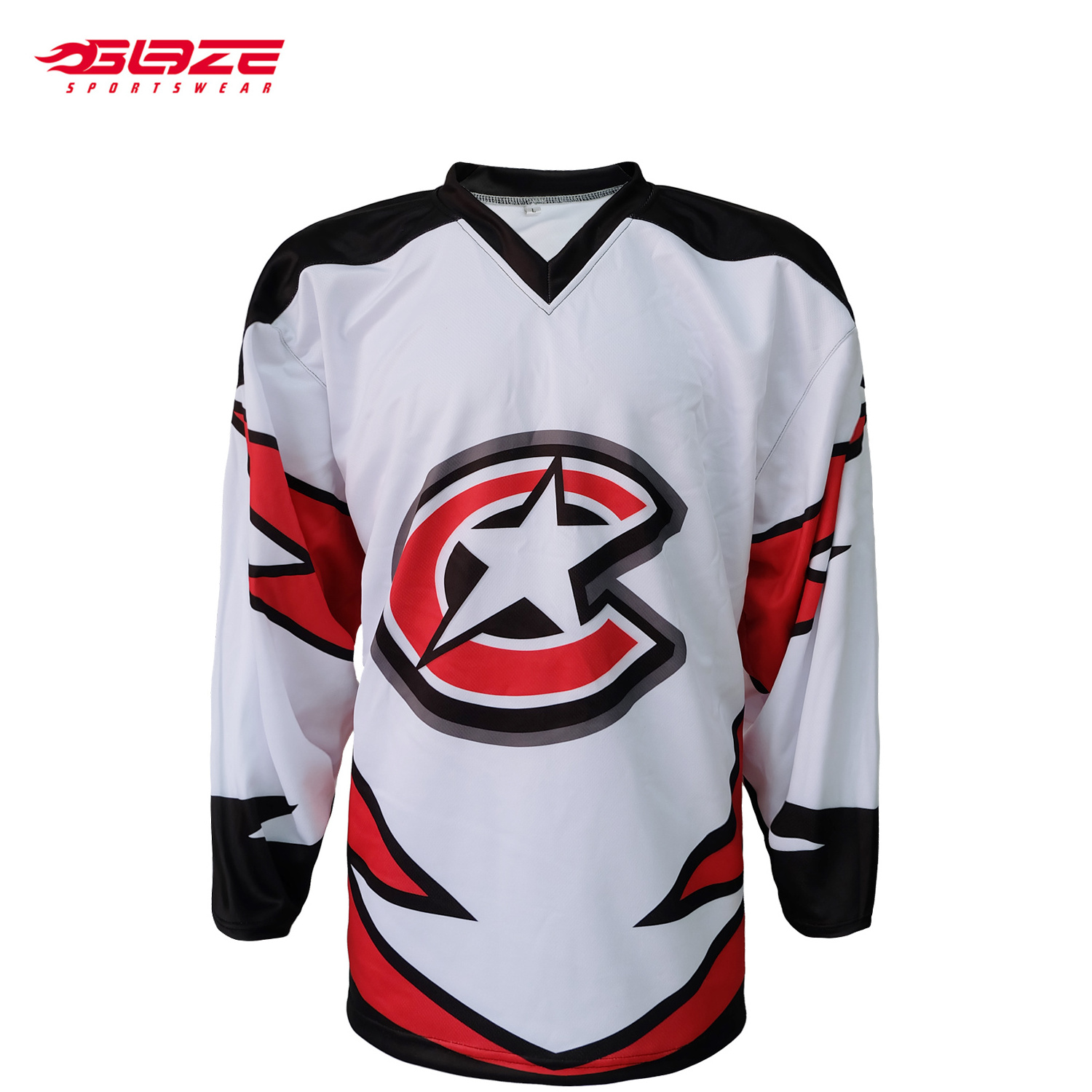 Cheap custom professional european kids neon green fashion hockey jerseys