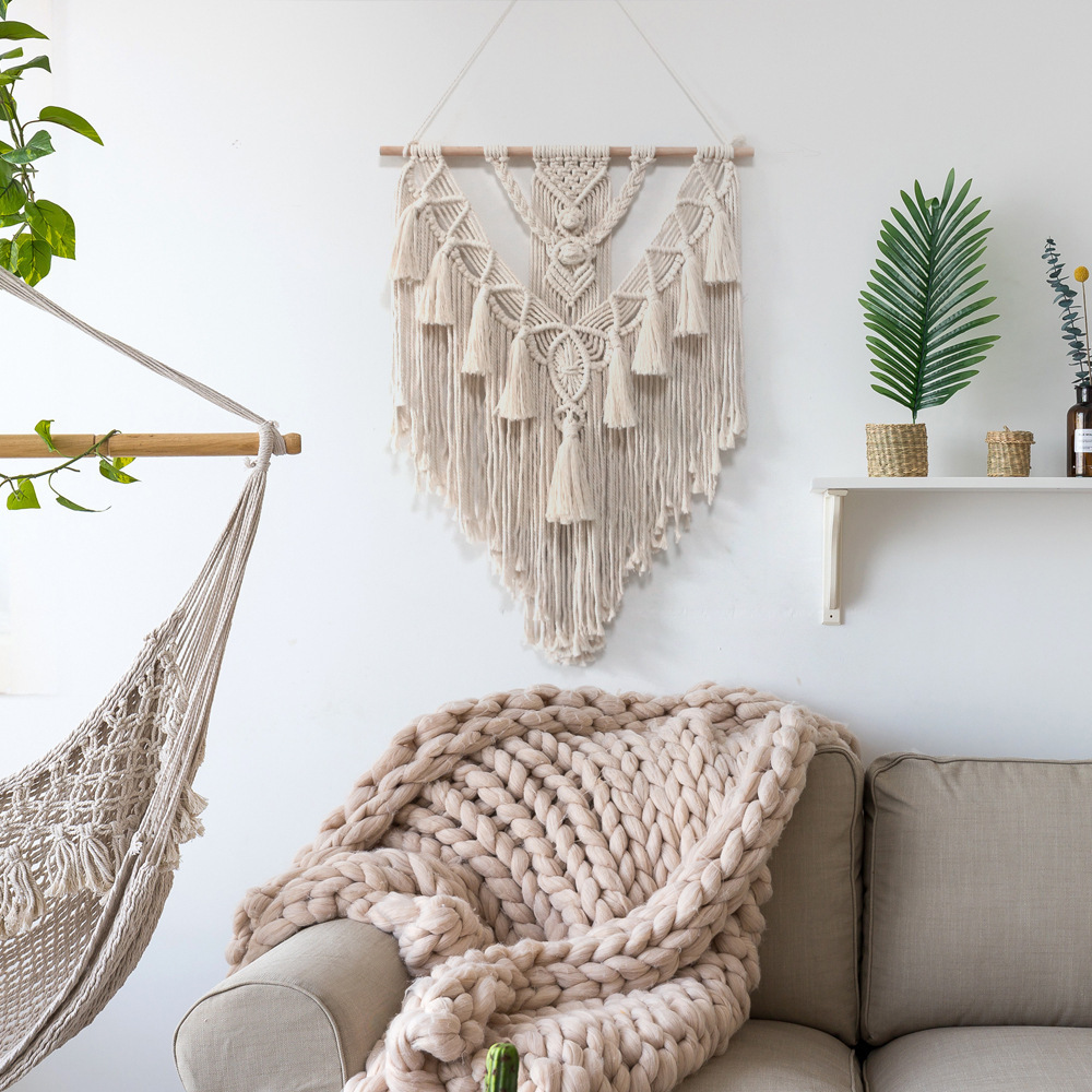 Large Macrame Tapestry Boho Wall Hanging Dreamcatcher For Bedroom Home Decoration Nursery Wall Art