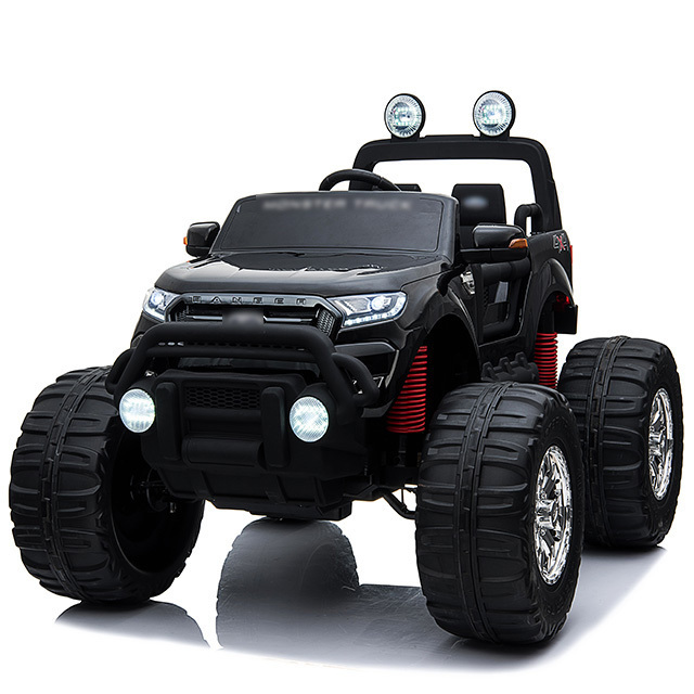 Kids Ride On Off Road Car Monster Truck Grave Digger 24V Battery Powered Massive Wheels Red