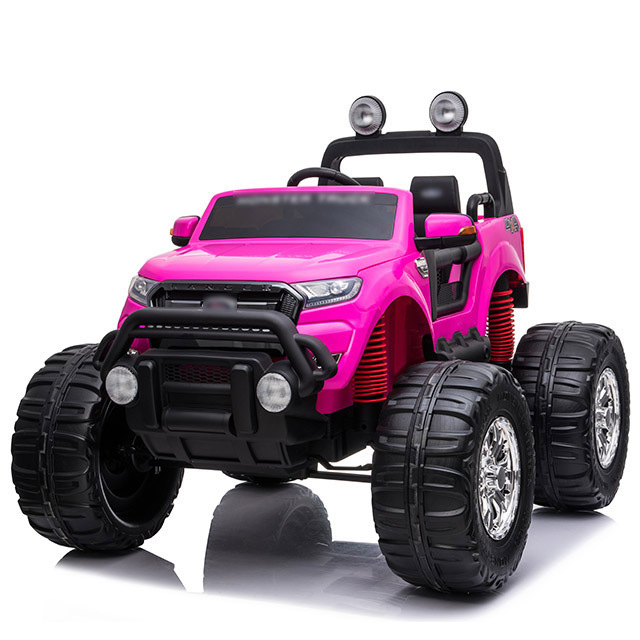 Kids Ride On Off Road Car Monster Truck Grave Digger 24V Battery Powered Massive Wheels Red