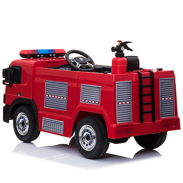 BLAZIN WHEELS Kids Electric Fire Truck 12v Ride On Car Toy for Baby Remote Control