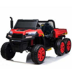 12V 14Ah Ride on Truck 2 Seater Ride-on UTV with Large Dump Bed 6 Wheels Ride on Car for Kids with Remote Control