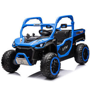 2024 Latest UTV two seats ride on car powerwheel kids car electric 24v 4x4 big cars for