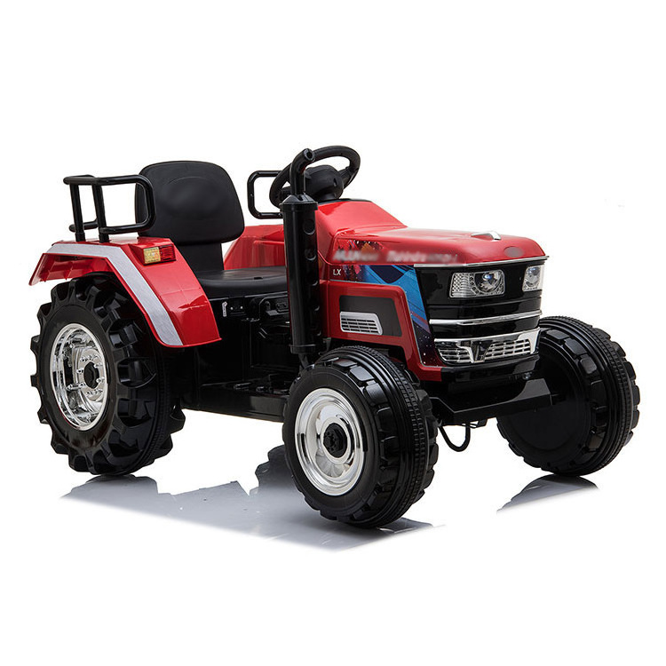 children's drivable toy electric ride on cars big wheels 24v tractor with remote for big kids