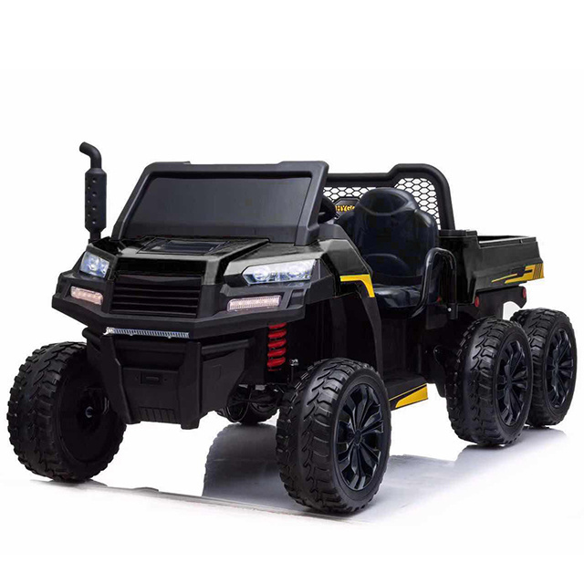 12V 14Ah Ride on Truck 2 Seater Ride-on UTV with Large Dump Bed 6 Wheels Ride on Car for Kids with Remote Control