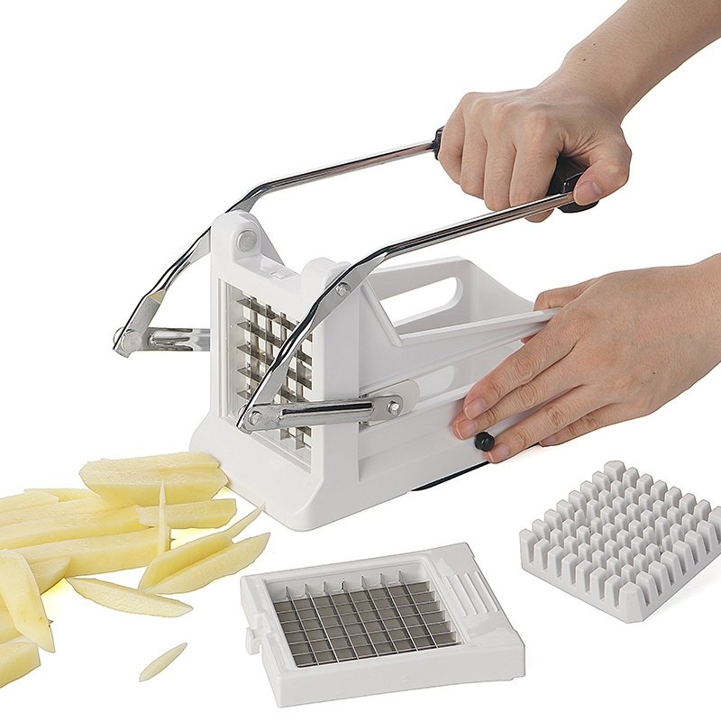 Hand Press Potato Slicer French Fries Chip Cutter Potato Chipper Multi-functional Vegetable Slicer