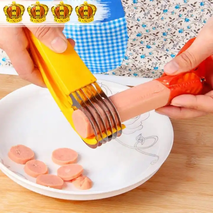 Sausage Hot Dog Ham Peeler Slicer Fruits Vegetables Cucumber Cutter Banana Slicer