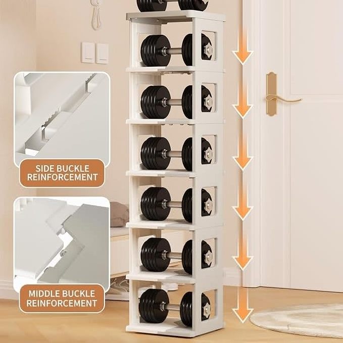 Shoe Rack for Closet Floor 7 Tier Foldable Shoe Storage Organizer Cabinet Narrow Shoe Shelf