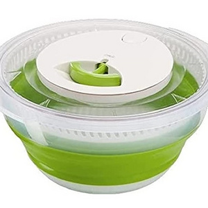 Collapsible Large Salad Spinner Colander Vegetable Salad Spinner for Home Kitchen Vegetable Dryer Chopper