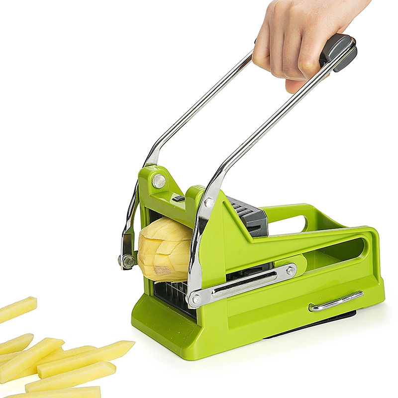 Hand Press Potato Slicer French Fries Chip Cutter Potato Chipper Multi-functional Vegetable Slicer