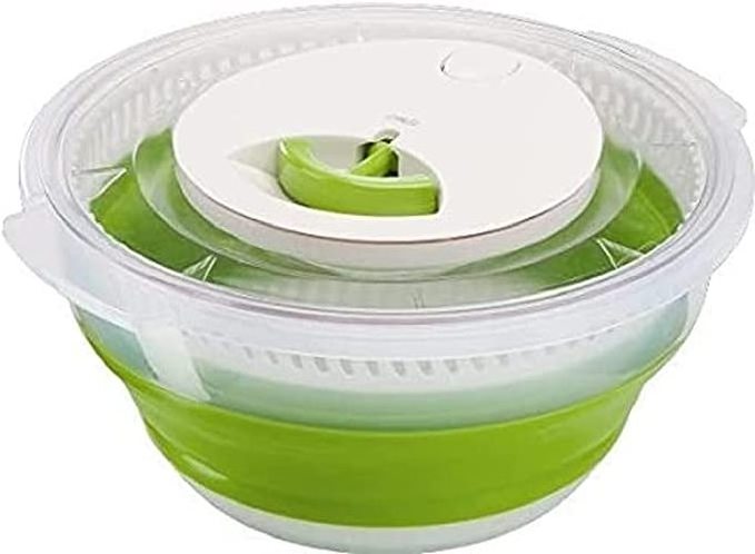 Collapsible Large Salad Spinner Colander Vegetable Salad Spinner for Home Kitchen Vegetable Dryer Chopper