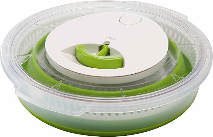 Collapsible Large Salad Spinner Colander Vegetable Salad Spinner for Home Kitchen Vegetable Dryer Chopper