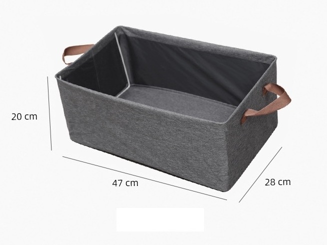 Collapsible Cationic fabric Shelf Storage Baskets Bins with metal frame for Closet Organizing