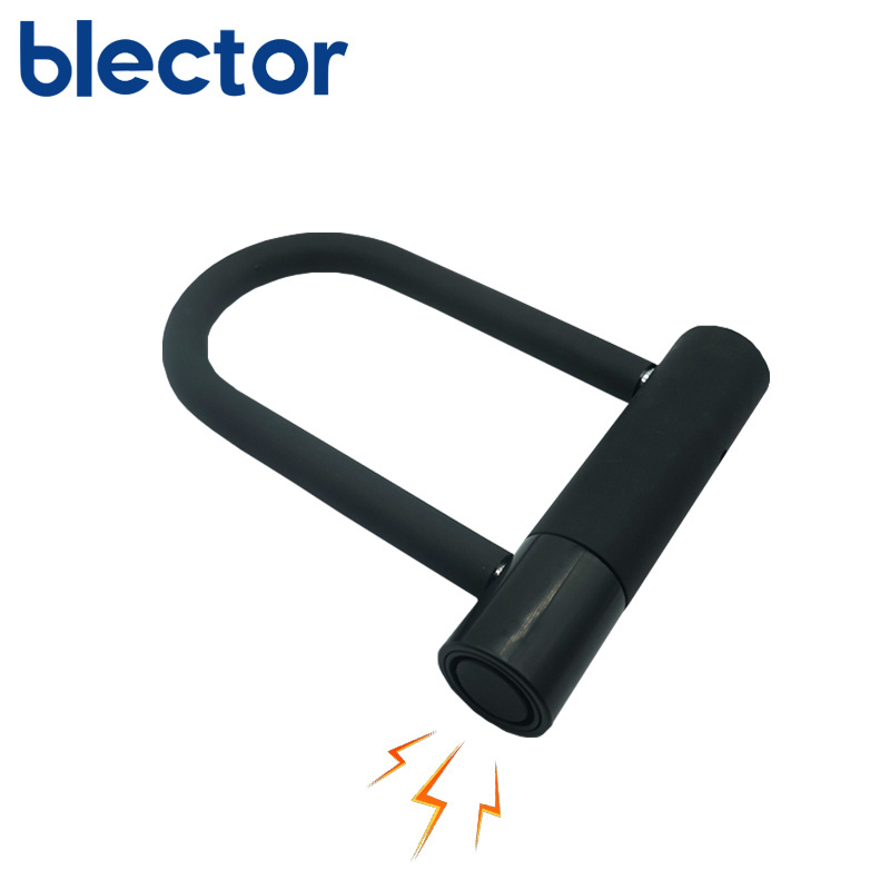 Blector High security stainless vibiration alarm u lock bike wheel lock