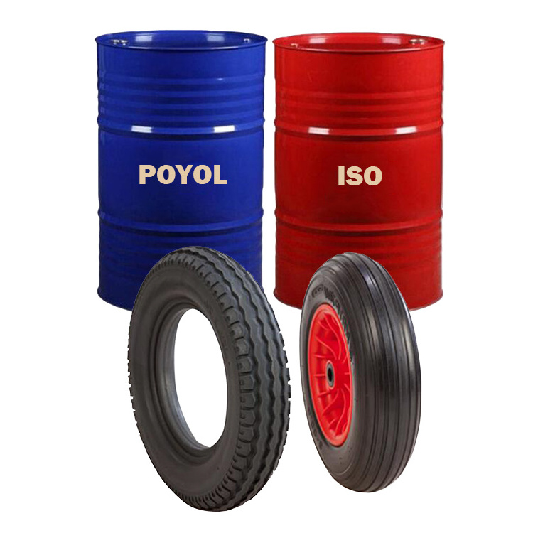 Microcellular Foaming Polyurethane Elastomer Foam Filled Tyre PU Tyres Component