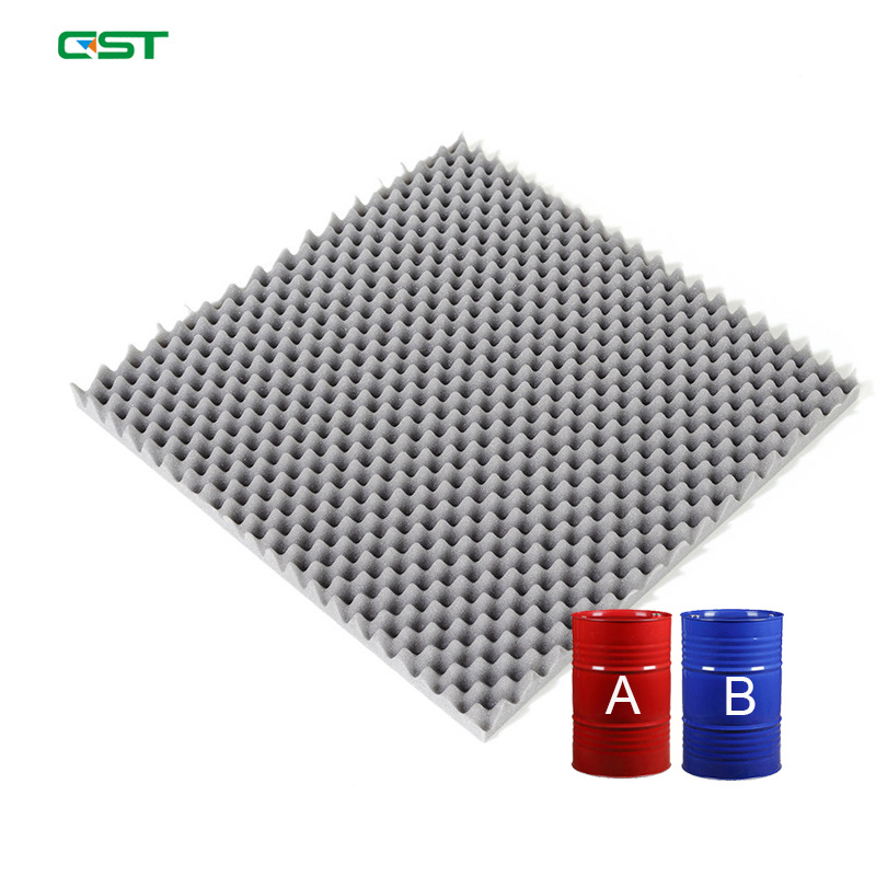 100% Polyol & MDI Materials High Density Foam  wall panels Sound Absorption Tile Polyester Acoustic Panels For Hall