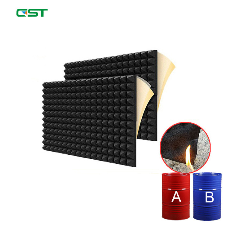 100% Polyol & MDI Materials High Density Foam  wall panels Sound Absorption Tile Polyester Acoustic Panels For Hall