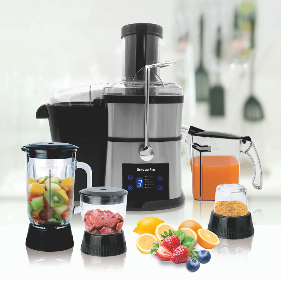 10 in 1 food processor beautiful big LED digital screen juicer extractor multi-functional juicer blender chopper slicer miller