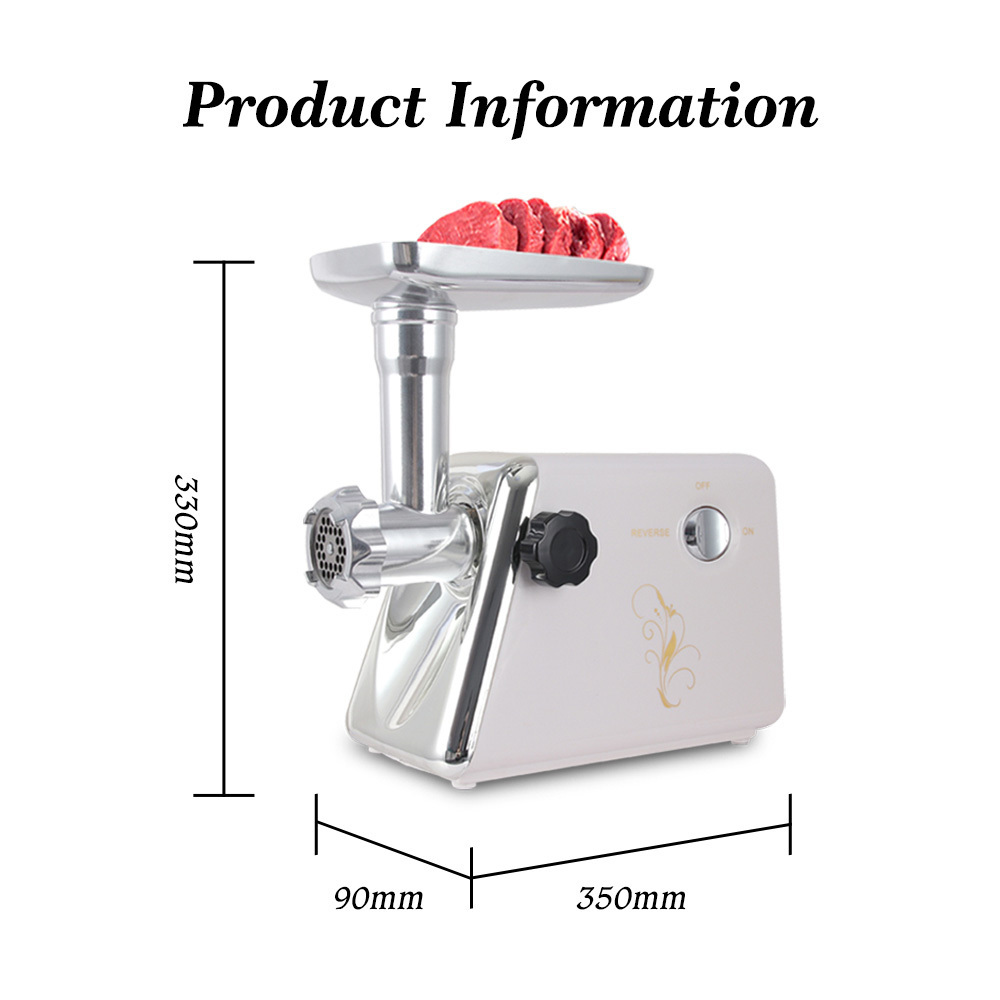 outai vegetable attachment tomato attachment Homemade Electric Meat Grinder With Plastic and ABS Housing