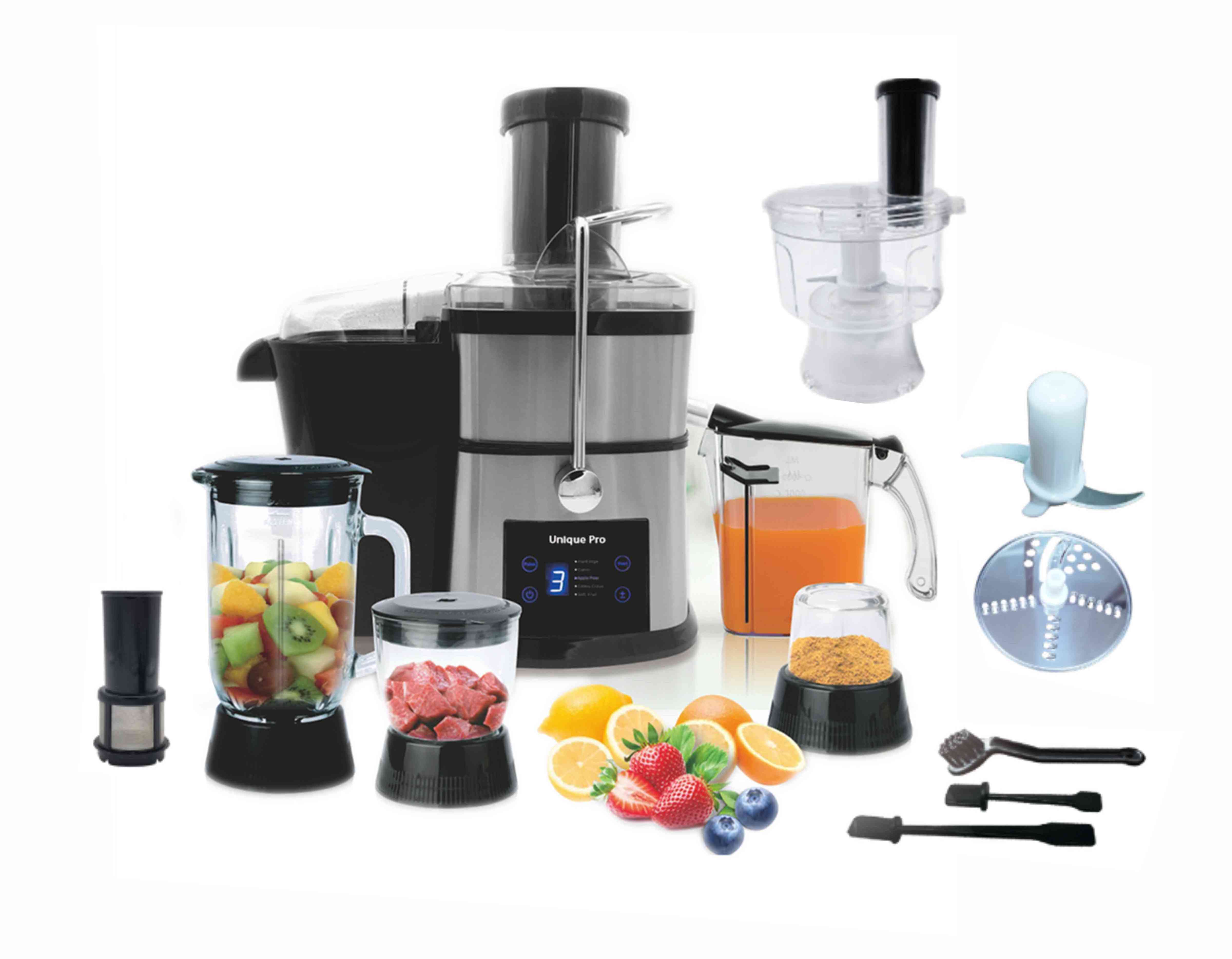 10 in 1 food processor beautiful big LED digital screen juicer extractor multi-functional juicer blender chopper slicer miller